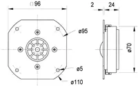 Visaton Hochtonkalotte DSM 25 FFL Titan - Impedanz: 8 ? - Lautsprecher Kategorie: Hochtöner - Durchmesser: 1  - Aktiv Lautsprecher: Nein - Nennleistung: 80 W - Montage: Einbau