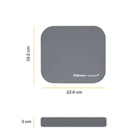 FELLOWES Mausmatte 5934005 antibakteriell silber