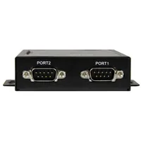 StarTech.com 2-Port Serial-to-IP Ethernet Device Server - RS232 - Metal and Mountable - TAA