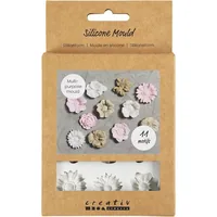 Creativ Company Versiegelung Giessformen Silikon Blumen Motiv - Zubehörart Basteln: Giessform