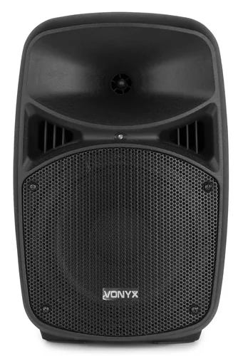 Vonyx PA-System VPS082A - Nennleistung: 400 W - Prinzip: Aktiv - Einsatzgebiete: Gastro / Gewerbe - Home-Party /-Disco - Ausstattung: Abnehmbares Mikrofon - Bluetooth Audio Streaming - USB Audio Streaming - Fernbedienbar - Anwendungsbereich: Entertainer -