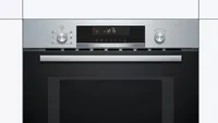 Bosch Einbaumikrowelle CMA585GS1 Silber - Mikrowellenleistung: 900 W - Fassungsvermögen: 44 l - Grillfunktion: Ja - Backofenfunktion: Nein - Steamfunktion: Ja - Breite: 59.4 cm