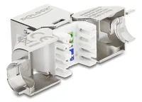 DeLOCK Keystone Module RJ45 jack to LSA Cat.6A toolfree 90° angled shielded for cable diameter from 5.0 - 8.5 mm