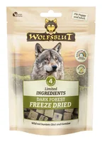 Wolfsblut Leckerli Freeze Dried Dark Forest 40 g - Snackart: Leckerli - Tierbedürfnis: Kein besonderes Bedürfnis - Geschmacksrichtung: Kaninchen - Zertifikate: Keine Zertifizierung - Fleischsorte: Kaninchen - Futtereigenschaft: Getreidefrei - Hoher Fleisc