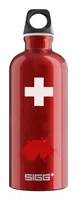 Sigg Trinkflasche Traveller 0.6 l Swiss Country - Material: Recycling Aluminium - Nachhaltigkeit: Nicht angegeben - Spülmaschinenfest: Nein - Farbe: Rot - Für Kinder: Ja - Verschlusstyp: Schraubverschluss