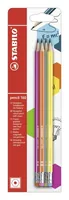 STABILO Bleistift 160 HB 4er Set mit Radierer - Strichstärke: Keine Angabe - Härtegrad: HB - Set: Ja - Bleistiftart: Bleistift - Anwender: Erwachsene - Kinder - Ergnonomisch Schreiben: Nein