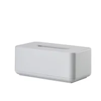 Zone Denmark Kosmetiktuchbox Ume 25.6 x 14 x 10.7 cm, Hellgrau - Wandmontage: Nein - Befestigung: Keine - Utensilienhalter Typ: Papiertuchspender - Detailfarbe: Hellgrau - Detailmaterial: Kunststoff - Grundmaterial: Kunststoff