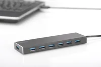 DIGITUS USB-Hub 7-Port 3.0->7xA3.0 m.Netzteil schwarz