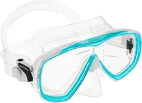CRESSI Tauchmaske Estrella Clear/Aquamarine - Detailfarbe: Transparent - Türkis - Zielgruppe: Erwachsene - Produkttyp: Tauchmasken - Material: Glas - Polycarbonat (PC) - Silikon - Schuhgrösse (EU): Keine