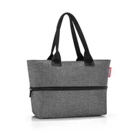 Reisenthel Tasche Shopper e1 Twist Silver - Breite: 50 cm - Detailfarbe: Grau - Material: Polyester - Textil - Höhe: 26.5 cm - Länge: 16.5 cm