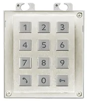 2N Nummernblock Keypad Silber - Indoor/Outdoor: Outdoor - Breite: 108 mm - Höhe: 131 mm - Tiefe: 45 mm - Verbindungsmöglichkeiten: Kabelgebunden - Schutzart: Keine