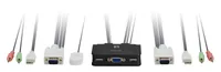LevelOne KVM Switch 4xUSB-A4xVGA Audio schwarz