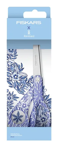 Fiskars Schere Rörstrand Hellblau, 21 cm - Bedienungsseite: Universal - Klingenmaterial: Edelstahl - Detailfarbe: Hellblau - Anwender: Erwachsene - Länge: 21 cm