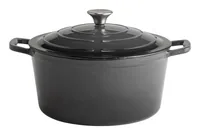 APS Bräter 5 Stars 6 l, Anthrazit - Material: Eisen - Gusseisen - Topfart: Bräter - Kompatible Kochfelder: Backofen - Induktion - Antihaftbeschichtung: Keine Angaben - Detailfarbe: Anthrazit - Spülmaschinenfest: Nein