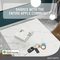 4smarts Schlüsselfinder SkyTag Slim 2er Set schwarz, weiss - Verbindungsmöglichkeiten: Bluetooth - Verbindungsreichweite Max.: 10 m - System-Kompatibilität: Apple Find My-App