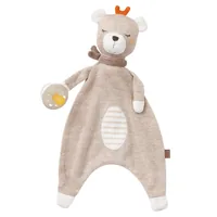 fehn Schmusetuch Natur Teddy - Material: Baumwoll-Musselin - Bio Baumwolle - Jersey - Detailfarbe: Ecru