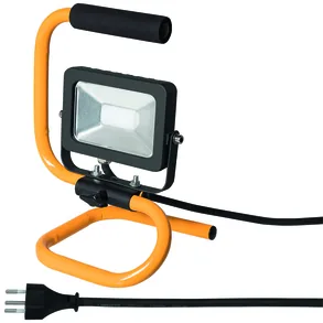 STEFFEN Scheinwerfer Worklight 10 W - Betriebsart: Netzbetrieb - Dimmbar: nicht dimmbar - Anwendungsbereich: Outdoor - Indoor - Lichtfarbe: Kaltweiss/Tageslichtweiss (KW) - Farbtemperatur Kelvin: 6500 K - Zusätzliche Ausstattung: Tragbar