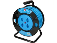 Max Hauri Kabelrolle maxREEL 50 m - Schutzklasse: IP20 - Detailfarbe: Blau - Schwarz - Kinderschutz: Ja - Aussenanwendung: Nein - Steckertyp Ausgang: T13 - Material: Kunststoff