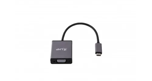 LMP Konverter USB-C – VGA Spacegrau - Kabeltyp: Konverter - Videoanschluss Seite A: USB Type-C - Videoanschluss Seite B: VGA