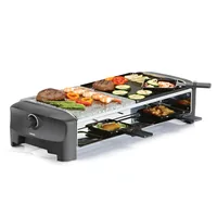 Princess Racletteofen für 8 Personen - Anzahl Personen: 8 - Funktionen: Regelbarer Thermostat - Grill-Stein - Grillplatte - Grill - Rutschfeste Füsse - Connect-System: Nein - Grillplatte: Alu-Druckguss - Stein - Pfännchenablage: Ja
