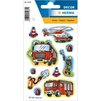 Herma Stickers Motivsticker Feuerwehr, 3 Blatt - Motiv: Feuerwehr