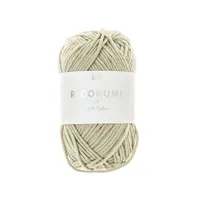 Rico Design Wolle Creative Ricorumi DK 25 g, Schilf - Packungsgrösse: 1 Stück - Länge: 57.5 m - Material: Baumwolle - Detailfarbe: Schilfgrün - Waschbar bei: 30 °C - Nadelstärke: 3 mm - 4 mm