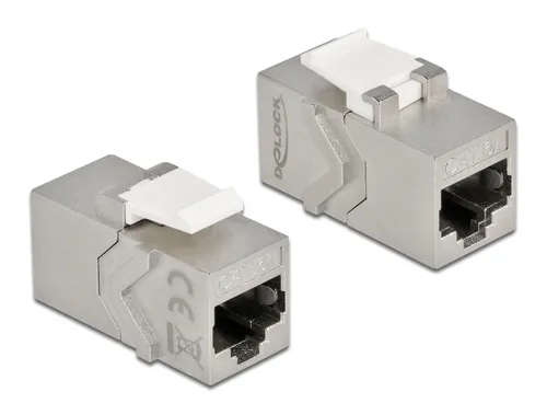 Delock Keystone-Modul RJ45 - RJ45, Cat.6A geschirmt, 1 Stück - Modultyp: Keystone - Anschluss Front: Buchse RJ-45 - Anschluss Rück: Buchse RJ-45 - Medientyp: Netzwerk - Schirmung: Ja - Verpackungseinheit: 1 Stück