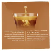 Nescafé Kaffeekapseln Dolce Gusto Cortado 30 Stück - Entkoffeiniert: Nein - Produktionsland: Deutschland - Spanien - Packungsgrösse: 30 Stück - Geschmacksrichtung: Kaffee - Keine - Mandel - Nuss - Getränkeart: Cortado - Espresso Macchiato - Kaffeeart: NES