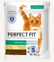 Perfect Fit Trockenfutter Cat Senior 11+ Huhn, 750g - Tierbedürfnis: Haut & Fell - Verdauung - Magen & Darm - Nieren & Harnwege - Gewichtskontrolle - Geschmacksrichtung: Fleischerzeugnis - Zertifikate: Keine Zertifizierung - Fleischsorte: Geflügel - Huhn 