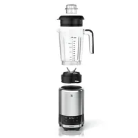WMF Multifunktionsmixer KULT Pro Silber - Motorleistung: 1200 W - Funktionen: Impulsfunktion - Mahlen - Ice Crushen - Hacken - Mixen - Fassungsvermögen Saftbehälter: 1.2 l - Detailfarbe: Silber