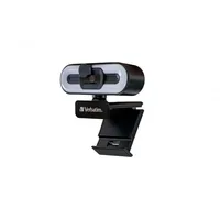 Verbatim Autofokus-Webcam Full HD 1080p mit Mikrofon und Beleuchtung