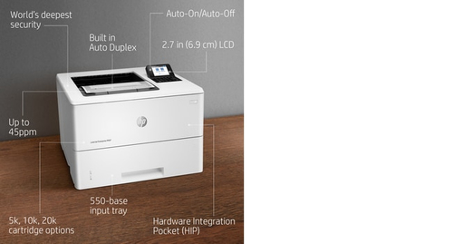 L HP LaserJet Enterprise M507dn S/W-Laserdrucker 43 S./Min. LAN Duplex