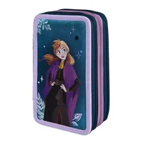 Scooli Etui Tripledecker Disney Frozen - Gefüllt: Ja - Etui-Art: Schlamperetui - Material: Polyester - Detailfarbe: Lila - Dunkelblau