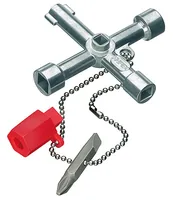 Knipex Schaltschrankschlüssel Länge 76 mm - Set: Nein - Werkzeugtyp: Schaltschrankschlüssel - Schraubenzieher - Grösse: Diverse