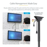 CEILING TV MOUNT - STEEL .