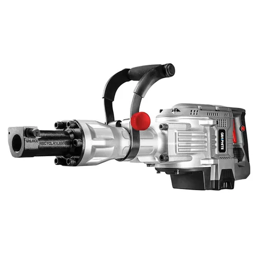 1700W Graphite demolition hammer 30mm hex chuck with carrying case