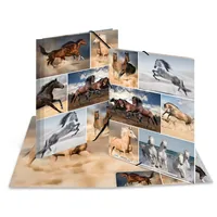 HERMA Gummibandmappe A4 Pferde, Karton, mit Innendruck - Typ: Gummibandmappe - Ausstattung: Innendruck - Gummiband - Detailfarbe: Steinbraun - Material: Karton