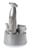 GA.MA Clipper 6 in 1 Silber - Rasierart: Trocken - Körperbereich: Augenbrauen - Bart - Gesicht - Nase - Ohr - Detailfarbe: Silber - Minimale Schnittlänge: 1 mm - Maximale Schnittlänge: 8 mm - Trimmer Funktionen: Bartschneider - Haarschneider - Ohr-/Nasenh