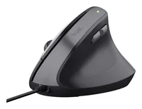 Trust Ergonomische Maus Bayo II Wired - Maus-Typ: Ergonomisch - Bedienungsseite: Rechtshänder - Maus Features: Daumentaste - Gelenkschonend - Programmierbare DPI-Einstellung - Scrollrad - Silent-Tasten - Vertikales Design - Detailfarbe: Schwarz - Schnittstelle: USB-A - Verbindungsart: Verkabelt