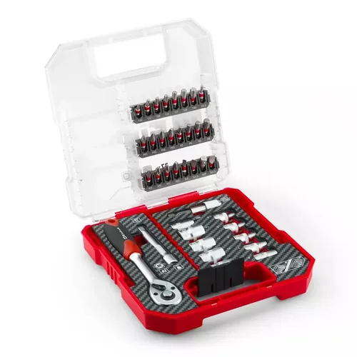 Bit- und Ratschen-Set in L-CASE, 37-teilig