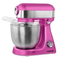 Rotel Küchenmaschine U445CH3 Pink - Funktionen: Schlagen - Rühren - Mixen - Kneten - Detailfarbe: Pink - Gerätetyp: Küchenmaschine - Leistungsaufnahme Betrieb: 1000 W - Timerfunktion: Nein - Display vorhanden: Nein