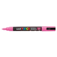 Uni Permanent-Marker POSCA 0.9-1.3 mm, Rosa - Strichstärke: 0.9 mm - 1.3 mm - Verpackungseinheit: 1 Stück - Oberfläche: Karton - Metall - Kunststoff - Holz - Keramik - Stein - Styropor - Glas - Textil - Set: Nein - Detailfarbe: Rosa - Eigenschaft-Stift: L