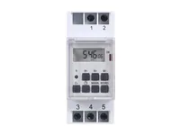 Perel Zeitschaltuhr EDIN305N Digital - Montage: DIN-Rail - Kürzeste Schaltzeit: 1 min - Anwendungsbereich: Indoor - Anzahl Schaltpunkte: 140 - Funktionsweise Zeitschaltuhr: Digital - Funktionen: Wochenprogramme