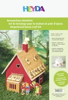 Heyda Deko-Bastelset Knusperhaus weisser Karton, A4 - Detailfarbe: Weiss - Produkttyp: Bastelpapier