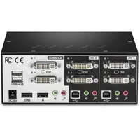 TRENDnet KVM 2-Port DVI USB Switch mit Audio USB 2.0 Hub