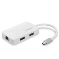 Edimax USB-C Hub auf 3 Port USB 3.0 + Gigabit Ethernet Anschluss