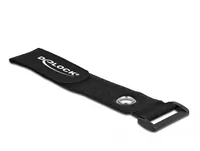 Delock Klettkabelbinder Schwarz 150 mm x 20 mm 5 Stück - Breite: 20 mm - Länge: 150 mm - Ausstattung Kabelmanagement: Wiederverwendbar - Haftend - Produkttyp: Klettkabelbinder - Verpackungseinheit: 5 Stück - Material: Klett