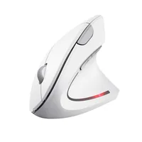Trust Ergonomische Maus Verto Kabellos, vertikal, weiss - Maus-Typ: Ergonomisch - Bedienungsseite: Rechtshänder - Maus Features: Daumentaste - Ein-/Ausschalter - Gelenkschonend - Seitliche Zusatztasten - Umschaltbare DPI-Auflösung - Vertikales Design - Detailfarbe: Weiss - White - Schnittstelle: USB-A - Verbindungsart: Kabellos