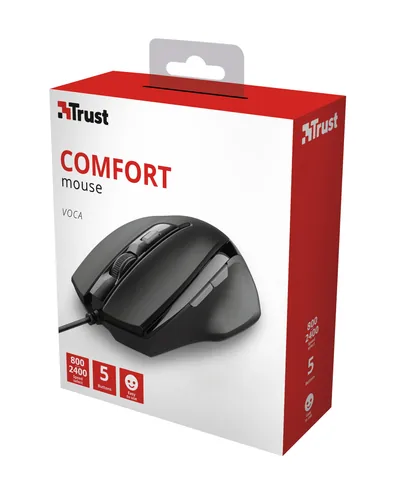 Trust Voca Maus Büro Rechts USB Typ-A Optisch 2400 DPI