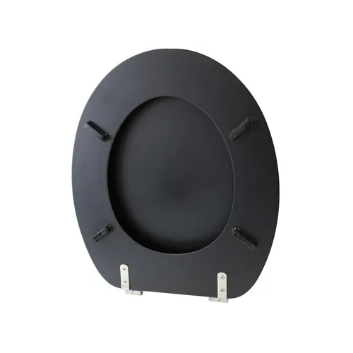 MSV 3700703993421 toilet seat Hard toilet seat MDF Black